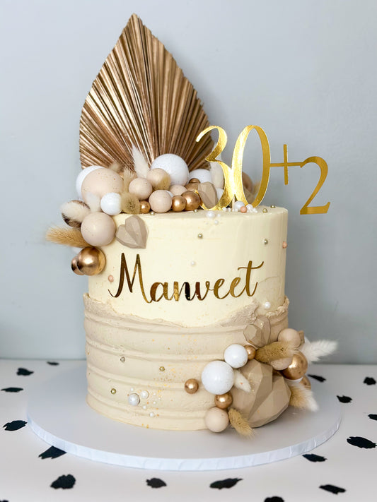 Palm decor Cake